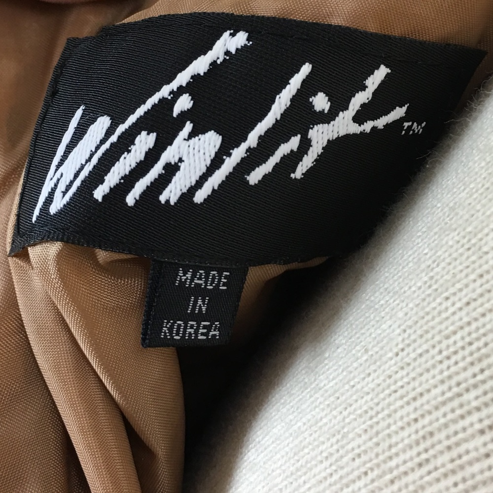 Vintage Winlit Suede Leather Pencil Skirt / Camel - Picture 8 of 8